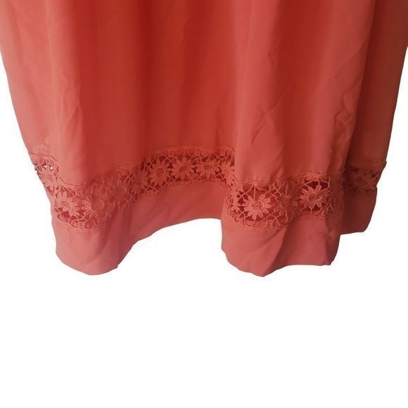 𝅺Umgee‎ Womens Coral Square Neck Embroidered Tunic/Dress size Med - Picture 8 of 12